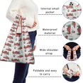thumbnail image 5 of 5 Pack Foldable Shopping Bag,Red Christmas Farm and Truck Pattern Reusable Grocery Bags with Pockets,Large Reusable Tote Bags with Handles Waterproof & Lightweight, 5 of 6
