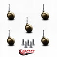 thumbnail image 2 of 2 Inch Windsor Antique Metal Ball Caster – Grip Neck Stem – Set of 5 – SCC, 2 of 2
