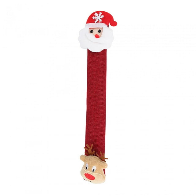 Christmas Refrigerator Door Handle Covers Door Pull Gloves Protective Practical Kitchen Appliance Handle Covers for New Year A