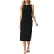 thumbnail image 1 of Conjunto de falda de 2 piezas de verano para mujer, conjunto de trabajo de negocios, chaleco sin mangas con botones y falda lápiz L negra, 1 of 6