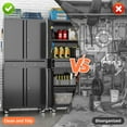 thumbnail image 6 of JAORD Garage Storage Cabinet with Wheels, Metal Tool Storage Cabinet with 2 Drawer for Garage, Toolhouse, Homes Storage, Assembly Required, 6 of 8