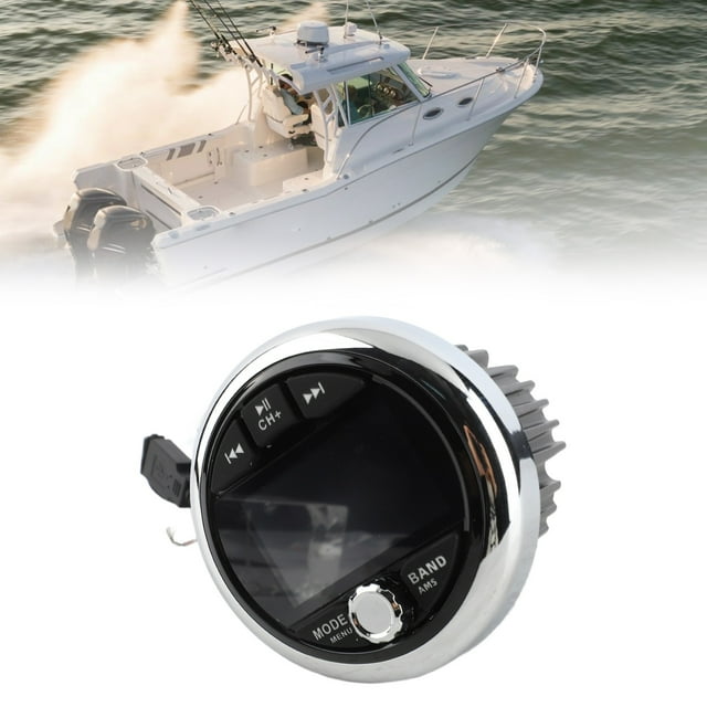 Digital Media Receiver, Anti Interference Dustproof Marine Gauge Stereo for Yachts for RV