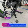 thumbnail image 6 of Motorcycle Kickstand Wheel Support Side Stand Repair and Maintenance Parking Support Tool Folding Straight Rod,1 x Motorcycle Kickstand,Black, 6 of 6