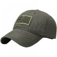 thumbnail image 1 of Men Baseball Cap Adjustable Strapback Snapback Trucker Hat Sport, 1 of 11