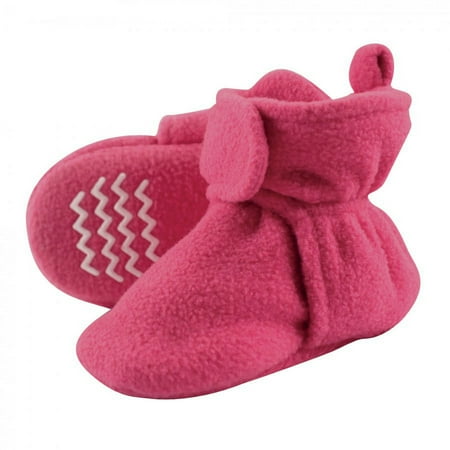 UPC: 0660168546569 | Hudson Baby Infant and Toddler Girl Cozy Fleece Booties  Dark Pink  12-18 Months