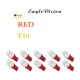 thumbnail image 4 of Sidaley 10 Uds impermeable 5730 8W coche LED prisma lente decodificación matrícula luz lectura bombilla 12V Bombillas para automóviles rojo Sidaley CZ10394-02B, 4 of 6