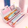 thumbnail image 7 of Pen bag,Pencil Quicksand Pencil Quicksand Pencil Layer Cute Pen With Pen With Mirror Pencil Layer Cute Layer Cute Pen Mirror Stationery Wyan Rookin Rookin Pencil, 7 of 7