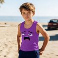 thumbnail image 2 of Niño Pequeño Niños Niños Camisola sin Mangas Suave Gradiente Impresión Moda Lindo Fondo para Casual Casa Fiesta de Boda, 2 of 8