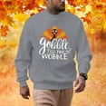 thumbnail image 2 of Mens Fall Sweatshirts Thanksgiving Turkey Plus Size Hoodless Fashion Holiday Logo Print Mens Autumn And Winter Clothes,GY1,XL, 2 of 4