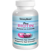Skinny Bean Pure Biotin: Boost Hair, Skin, and Nail Health - Premium B-Vitamin Supplement