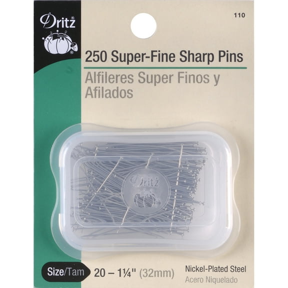 Dritz Super Sharp Fine Pins - Pkg of 250
