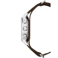 thumbnail image 2 of Unisex Weekender Chrono Green Dial Watch, Brown Leather Slip-Thru Strap, 2 of 4