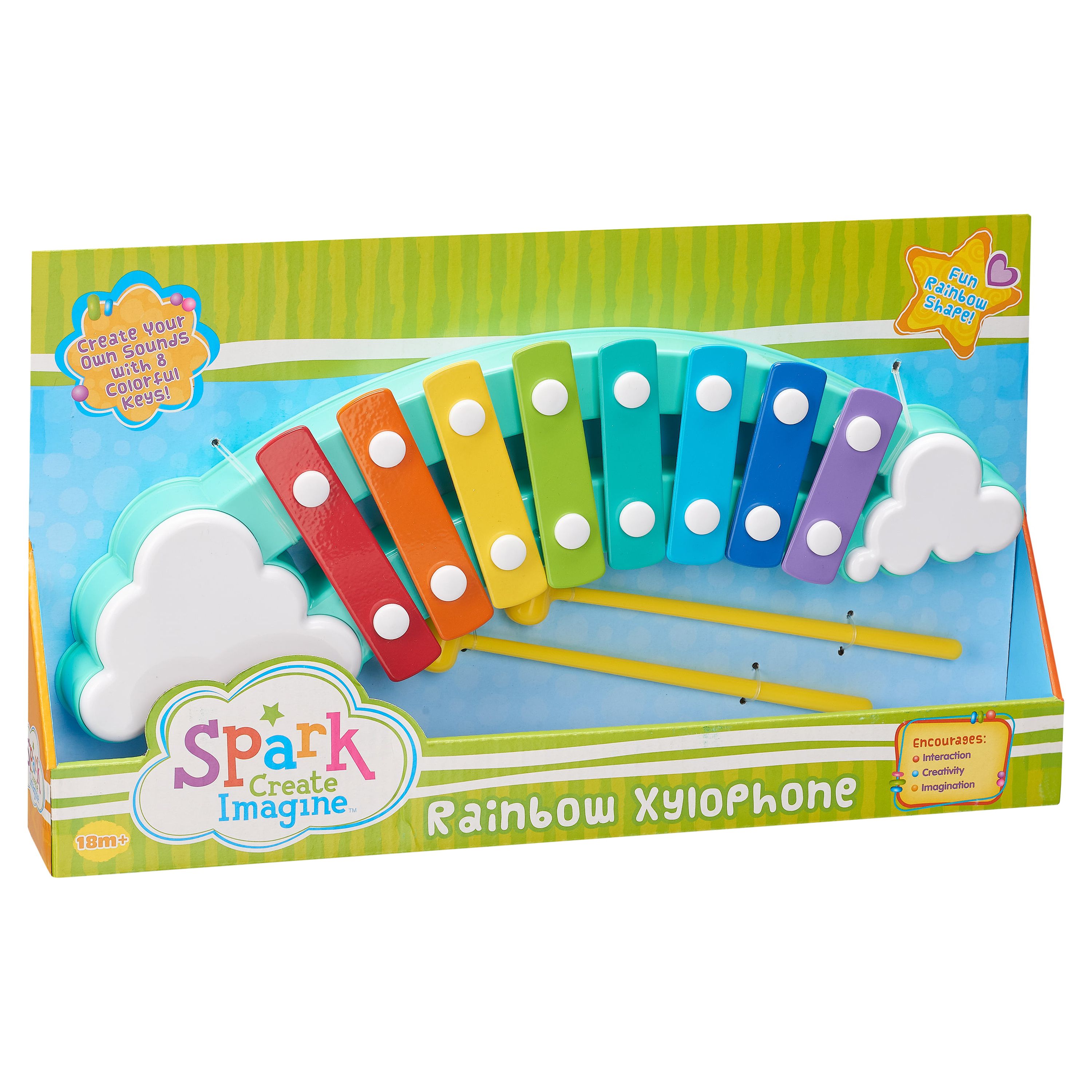 Spark. Create. Imagine. Rainbow Xylophone Musical Toy