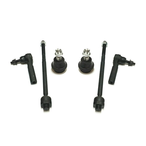 Suspension Steering Lower Ball Joints Outer & Inner Tie Rod Ends fits Passenger Driver Side 6 Pieces Kit Fits select: 2007-2013 CHEVROLET SILVERADO, 2007-2014 CHEVROLET TAHOE