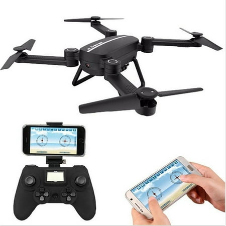 Fly Rc Dragonfly - Bo Toys X8tw Drone RC Quadcopter Altitude Hold Headless RTF 3D 360 Degree FPV VIDEO WIFI 720P HD Camera 6 axis 4CH 2.4Ghz Steady Easy Fly, Height Hold for learning, Black