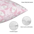 thumbnail image 3 of Yiaed Cute Rabbit Print Pillow Covers Super Soft Decorative Square Throw Pillow Covers Case Cushion Covers for Sofa Couch Bedroom Car Decor（No pillow core）-26"x26", 3 of 7