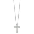 thumbnail image 6 of Auriga 925 Sterling Silver Rhodium-plated CZ Cross w/2in Extender Necklace for Women 20", 6 of 7