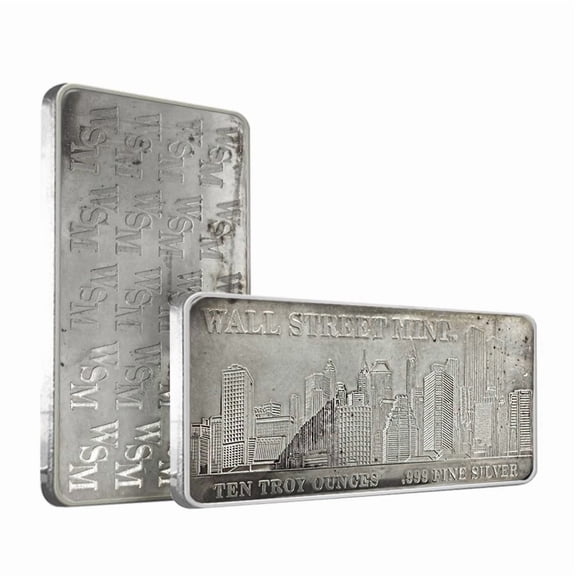 Wall Street Mint 10 oz Silver Bar .999 Fine (Secondary Market)