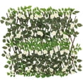 thumbnail image 1 of Artificial Leaf Privacy Fence Expandable Realistic Leaf Screen Hedge Grass Decorative Backdrop for Garden Patio Yard Balcony, 1 of 7
