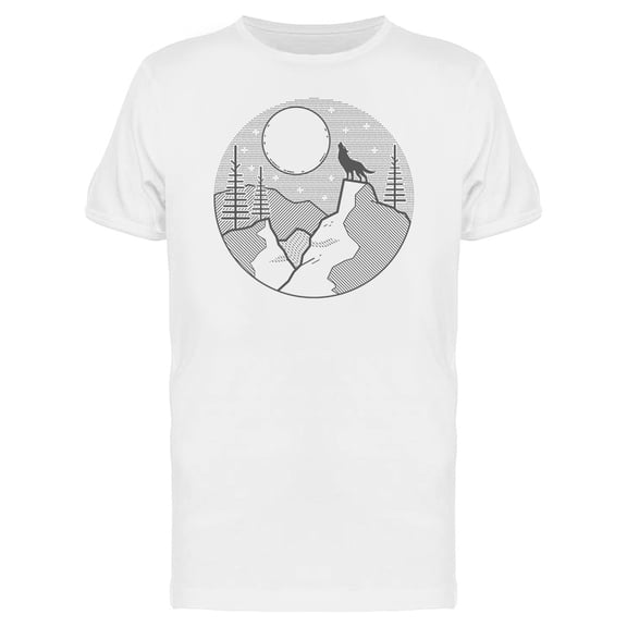 Night To Howl For T-Shirt Men -Image by Shutterstock, Male 3X-Large