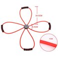 thumbnail image 4 of Core Cross Resistance Band For Women Working Out, Fitness Exercise Band With Handles For Pilates Yoga Strength Training, Latex Elastic Loop Tube, Red, 4 of 4