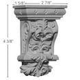 thumbnail image 2 of Ekena Millwork 2 7/8"W x 1 5/8"D x 4 3/8"H Valletta Corbel, 2 of 4