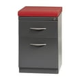 thumbnail image 3 of Hirsh 20" Deep Mobile Pedestal File Cabinet 2 Drawer Box-File, Letter Width, Charcoal, 3 of 9