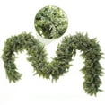 thumbnail image 4 of Real Touch Cedar Garland - Artificial Christmas Garlands Faux Green Cedar Fake Pine Needles Garland for Fireplace,Table, Stairs, Mantle, Window,Indoor Outdoor,Home,Holiday Decor, 4 of 4