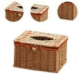 thumbnail image 6 of deevoka Paper Rope Tissue Box Boho Tissue Paper Holder for Washroom Bathroom Kitchen A, 6 of 9