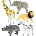 thumbnail image 3 of CLICK N' PLAY Realistic Jumbo African Jungle Animal Action Figure Set, 5 Pieces, 3 of 8