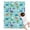 Light Blue Dinosaurs, variant on Light Blue Dinosaurs Palms Eggs Pattern Blanket,Comfortable Soft Flannel Throw Blanket,All Season,Warm Lightweight Blankets for Sofa Bed Couch Living Room Chair,30"x40"
