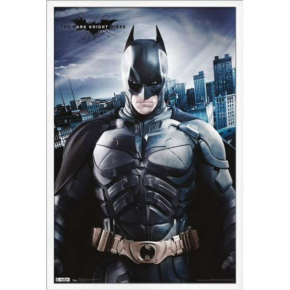 DC Comics Movie - The Dark Knight Rises - Batman - The Caped Crusader Wall Poster, 22.375" x 34", Framed