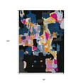 thumbnail image 3 of HomeRoots 599541 8 x 10 ft. Black, Blue & Pink Abstract Washable Indoor & Outdoor Rectangle Area Rug, 3 of 5