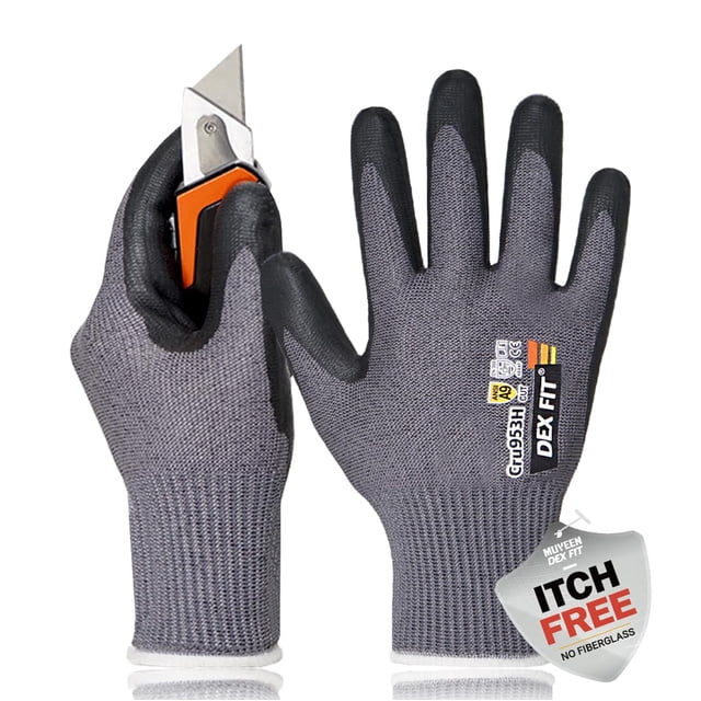 Guantes resistentes a cortes DEX FIT Cru953H Nivel A9 Tungsteno