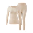 thumbnail image 2 of Naittoop Women's Seamless Thermal Underwear Set Winter Lightweight Long Sleeve Soft Base Layer Tops for Women Cold Weather, 2 of 5