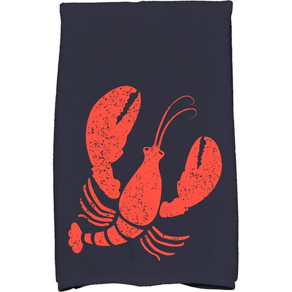 Simply Daisy 18" x 30" Lobster Animal Print Kitchen Towel
