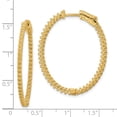 thumbnail image 2 of Finest Gold 14K Yellow Gold Oval Hoop with Safety Clasp Earring Mountings, 2 of 2