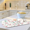 thumbnail image 6 of Dish Drying Mat, Dog Paw Prints Christmas Microfiber Kitchen Dish Pads Super Absorbent Dish Drainer Mat Fast Drying Heat-resistant Drying Mat for Kitchen Counter, 18"x24", 6 of 7