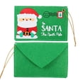 thumbnail image 3 of Sobre bordado de letras de Papá Noel, tarjeta de fieltro, adorno de decoración navideña, decoración del hogar, 2 ~ 20 piezas, 3 of 4