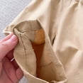 thumbnail image 5 of GiLiling Toddler Baby Boys and Girls Soft Denim Jeans Casual Pants Elastic Waist Long Trousers for Kids (Khaki, 3-4 Years), 5 of 5