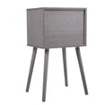 thumbnail image 4 of Canddidliike Set of 2 Bedside Table with Two Drawer Storage Design for Living Room Sofa - Gray, Night Stand, End Side Table, 4 of 13