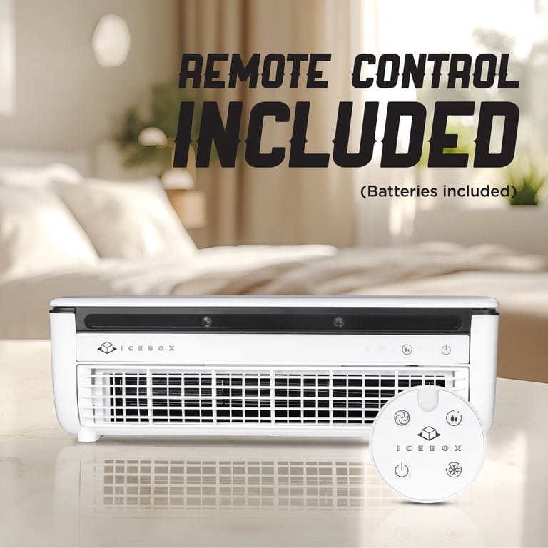 Icebox, Cooling Mist Fan, Portable with 8-Hour Run Time, 3 Speeds