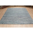 thumbnail image 5 of EORC MT123BL6X9 Hand-Knotted Natural Silk Natural Silk Grass Design Rug, 6' x 9', Blue Mix Area Rug, 5 of 5