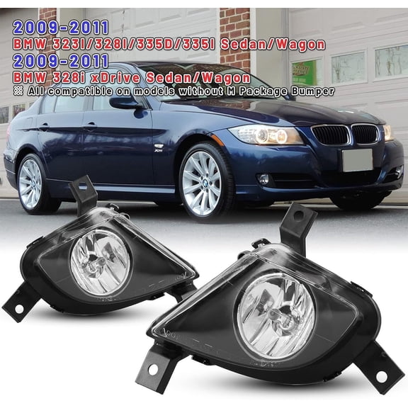 Fog Lights for 2009 2010 2011 BMW 323I 328I 335D 335I 328i xDrive Sedan/Wagon