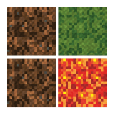 Slab Dream Lab SLAB - Brown, Green, and Red Mosaic Multipack 12”x12”
