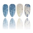 thumbnail image 3 of ONLYEOR Medium Long Press On Nails, Ocean Style Colorful Design, Reusable Fake Nails for Summer & Vacation Look, 3 of 6