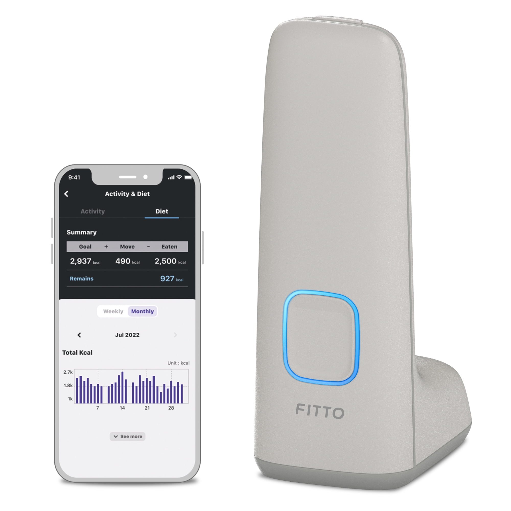 FITTO (cream) Balanced Muscle Management Device and Smart App ...