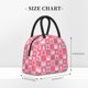 thumbnail image 2 of Fotbe Pink Christmas Cheer Bolsa de Almuerzo con Estampado, Lonchera Aislada, Contenedor de Comida Reutilizable Tipo Cooler a Prueba de Fugas, 2 of 6