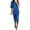 Brilliant Blue, variant on BTFBM Shirt Dresses for Women Spring Button Short Sleeve Silk Satin Ruched Maxi Summer Dress Cocktail Party Wedding