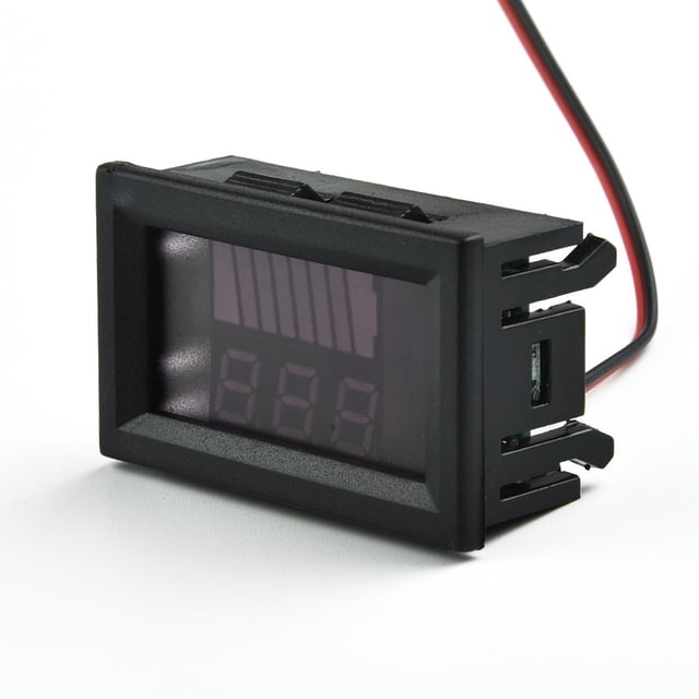 12V-60V Car Marine Motorcycle LED Digital Voltmeter Voltage Meter Battery Gauge